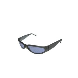 Emporio Armani EA 594-S Y2K Cyber Wrap Blue Lens Sunglasses Italy